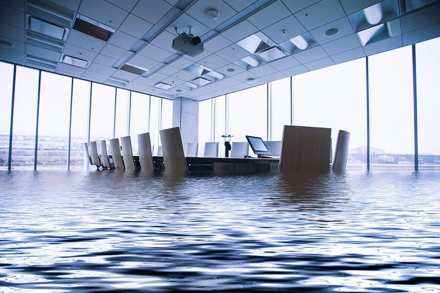 Flood Insurance Conference Room Under Water